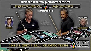 9Ball  RODNEY MORRIS vs THORSTEN HOHMANN  33rd Annual US Open 9Ball 2008 [upl. by Lizned]