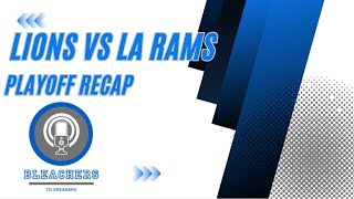 Lions vs Rams Playoff Recap [upl. by Melicent]