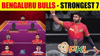 Pro Kabaddi 2024 Bengaluru Bulls Starting 7  Pardeep Narwal Ajinkya Pawar amp More [upl. by Yemrej237]