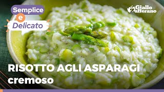 RISOTTO AGLI ASPARAGI  Ricetta con mantecatura perfetta [upl. by Ark962]