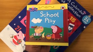 05 School Play Peppa Pig Christmas Advent Calendar 24 Books  Read Aloud Book for Children [upl. by Akema]