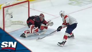 Jonathan Huberdeau Delivers Perfect Pass To Aaron Ekblad Who Seals OT Win With Goal [upl. by Palmer700]