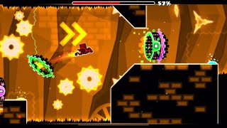 Magmatic Sanctuary 100  All coins  Geometry Dash Fire Gauntlet [upl. by Mutat]