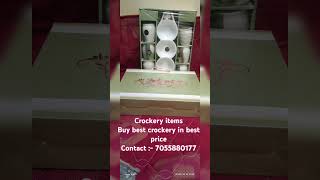 This diwali✴️ Buy best crockery at best price for your loved ones gift diwali crockery shopping [upl. by Anilasor]