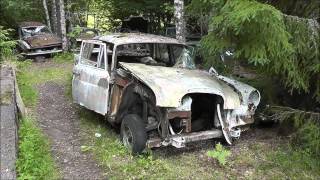 Car graveyard Båstnäs in the forest 15 [upl. by Fortunato291]