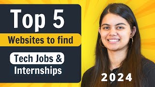 5 Best Websites to find Jobs and Internships in 2024  Software Engineering [upl. by Nadoj899]