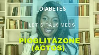 Watch this if taking Pioglitazone for Diabetes treatmentActos Antidiabetic treatment [upl. by Dinerman]