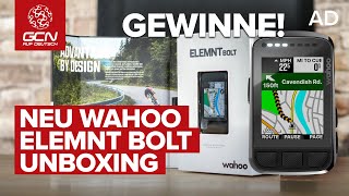 Der neue Wahoo ELEMNT BOLT GPS Fahrradcomputer  Unboxing  Gewinnspiel [upl. by Eillam]