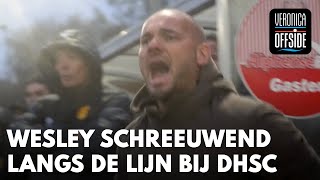 Wesley Sneijder schreeuwend langs de lijn bij DHSC Rot toch op man joh  VERONICA OFFSIDE [upl. by Ainerbas939]