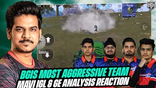 BGIS Most Aggressive Mavi IGL amp Team GE Gameplay Analysis amp Reaction  Global Esports [upl. by Eselahc615]