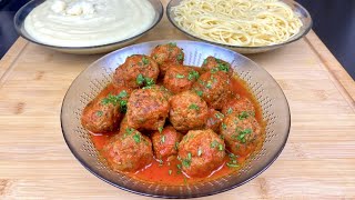 BOULETTE DE VIANDE HACHÉE À LA SAUCE TOMATE POUR ACCOMPAGNER TOUT VOS FÉCULENTS PÂTES RIZ 🍚 🥔 🍝 [upl. by Hesler]