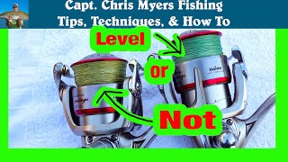 How to Spool Braided Line on Spinning Reel Keeping it Level [upl. by Notgnillew]