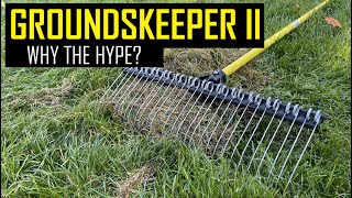 Groundskeeper II Dethatching Rake  Fall Lawn Care  Dethatching Rake Assembly and Review [upl. by Belle915]