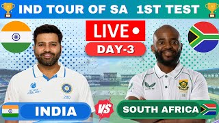 Live India vs South Africa 1st Test  Day 3 Match Score amp commentary  Cricket Match IND vs SA [upl. by Eizus]