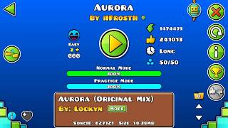 Lucid Aurora  Geometry dash 20 complete w 3 coins [upl. by Adianes482]