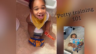 Day one of Potty Training my toddler Vlog [upl. by Tirza966]