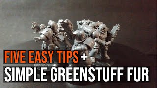 Five QUICK  EASY Kitbashing Ideas for Primaris Space Wolves  Simple Fur Pelts [upl. by Rudy]