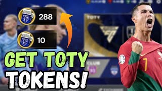 HOW TO GET TOTY TOKENS IN FC MOBILE 24FREE TOTY TOKENS FC MOBILEfree toty players fc mobile [upl. by Paulie572]