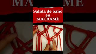 SALIDA DE BAÑO EN MACRAME [upl. by Yelad]