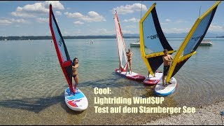 neuer Trend Lightriding WindSUP im Test auf dem Starnberger See [upl. by Edwyna]