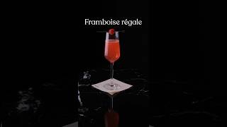 Framboise régale Cocktail CocktailHour RaspberryCocktail gincocktail champagne framboise [upl. by Attesoj]