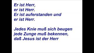 Er ist Herr Lyrics [upl. by Garlaand190]