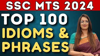 Target SSC MTS 2024  Top 100 Important Idioms amp Phrases  Vocab  PYQs  By Rani Maam [upl. by Morgan]