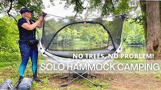 ASMR SOLO Hammock Camping SILENT amp RELAXING  no talking [upl. by Falk]