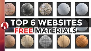 Top 6 Websites for FREE Textures and Materials PBR [upl. by Namdor620]