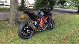 KTM Super Duke 1290R Akrapovic Evo 2 Titanium Exhaust System [upl. by Jacklyn]