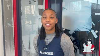 KK Arnold UConn womens basketball pregame Boston University  11624 [upl. by Carney]