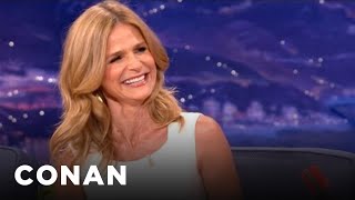 Kyra Sedgwick Reveals How Kevin Bacon Asked Her Out  CONAN on TBS [upl. by Egiap]