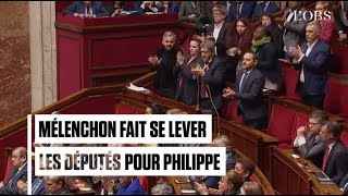 Quand JeanLuc Mélenchon fait ovationner Edouard Philippe à lAssemblée [upl. by Chretien]