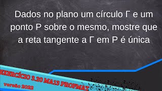 MA13 Cap3 exercício 320 versão 2022 mestrado profmat [upl. by Eelyma]