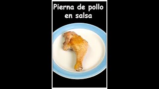 Piernas de pollo en salsa de hongos y espinacas shorts [upl. by Treble]