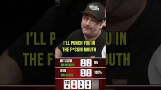 Matusow FREAKS OUT on Shaun Deeb shorts pokernight [upl. by Ccasi]