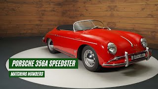 Porsche 356A Speedster  Restored  Matching Numbers  1958 VIDEO wwwERclassicscom [upl. by Lisha]