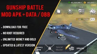 GUNSHIP BATTLE MOD APK  DATAOBB  Hack Unlimited Gold and Money Free Download No Root Required [upl. by Araet]