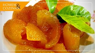 COMO FAZER DOCE DE LARANJA DA TERRA  HOMEM E COZINHA [upl. by Darooge]