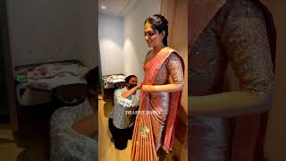 Ahaana Krishna’s specially made Pavithrapattu saree proudly Mloft [upl. by Gibrian]