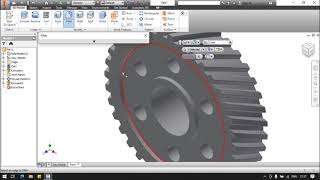 Autodesk Inventor Example 8 Helical Gear Design [upl. by Cohligan]