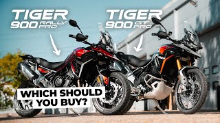 Triumph Tiger 900 Rally Pro VS Tiger 900 GT Pro Which should you buy [upl. by Auqinom66]