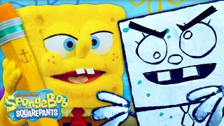 DoodleBob Comes to Life ✏️  Season 2 Episode 3  Pineapple Playhouse  SpongeBob [upl. by Akirahs]