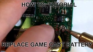 Fixing eBay Junk  Game Boy Cartridge Battery Replacement [upl. by Shelley321]