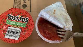 Honest Review Tostitos Chunky Salsa Individual Cups  Lunch Boxes Picnics [upl. by Einnej]