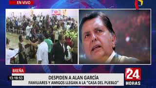 Alan García continúa masivo velatorio en la Casa del Pueblo 23 [upl. by Tedi741]