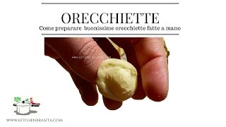 COME FARE LE ORECCHIETTE  how to make italian pasta orecchiette [upl. by Spring]