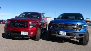 TFL 2014 Ford F150 SVT Raptor vs Ford FX4 Mashup Review Episode 4 [upl. by Halilad]