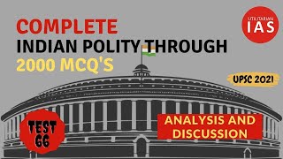 Indian Polity Test 66  Indian Polity  UPSC  Test 66100 [upl. by Meeka]