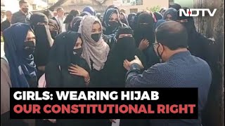 Students Stopped At Second Karnataka College Over Hijab [upl. by Rehtae]